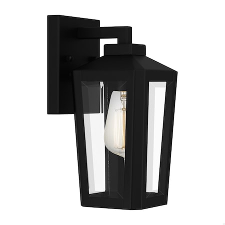 Quoizel Blomfield 1-Light Matte Black Outdoor Wall Lantern BLOM8405MBK